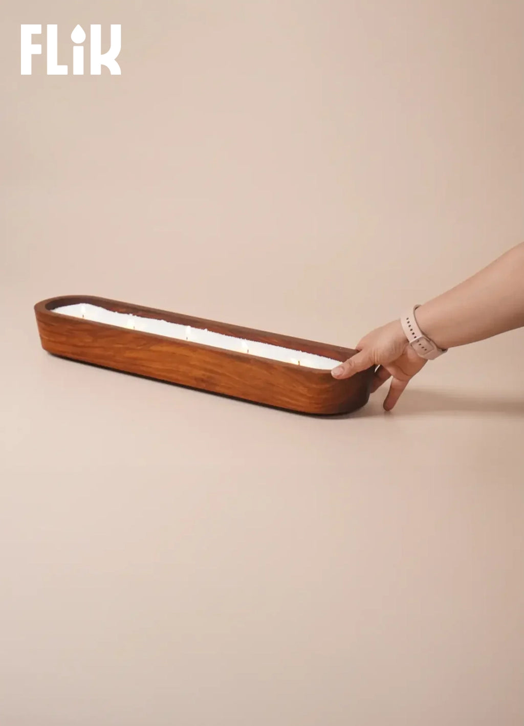 FLIK - Pearled Wax Candle Tray