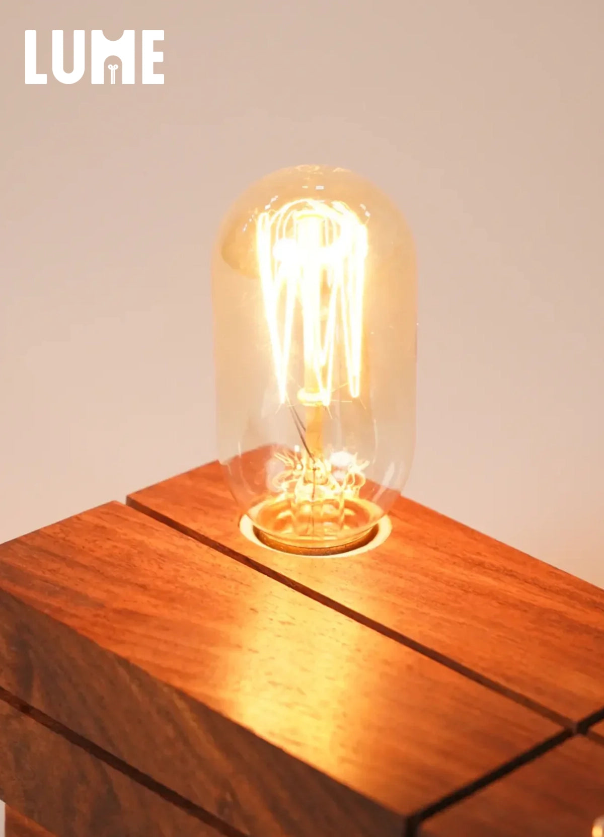 LUME - Solid wood Exo Lamp