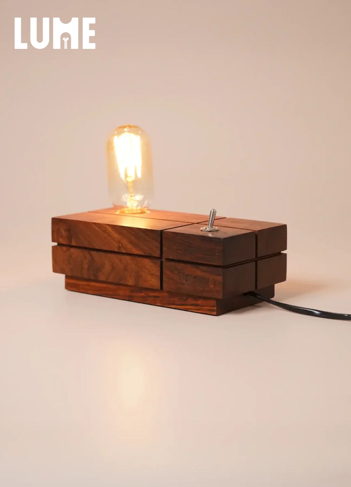 LUME - Solid wood Exo Lamp