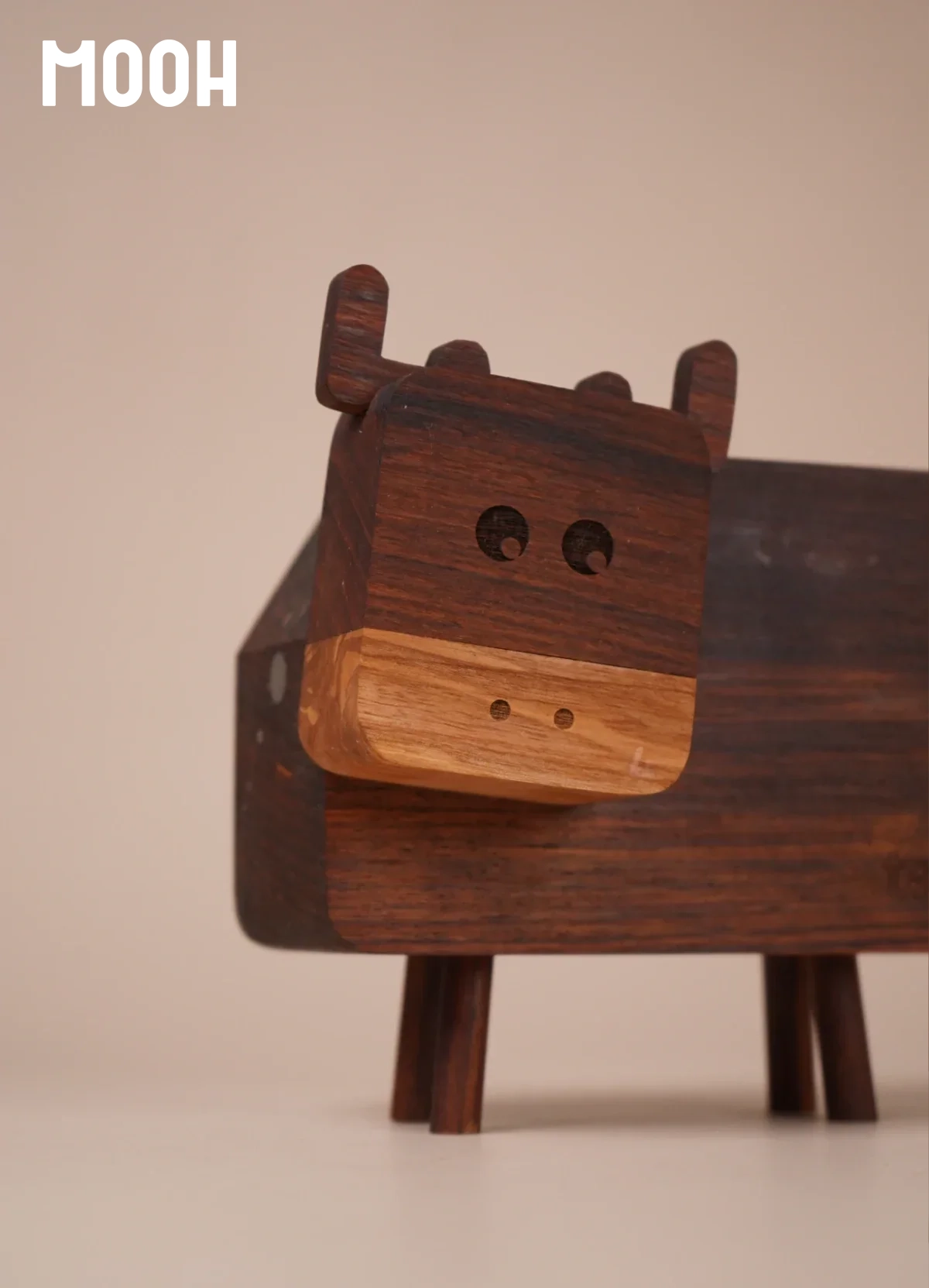 MOOH - Wooden Fidget Cow