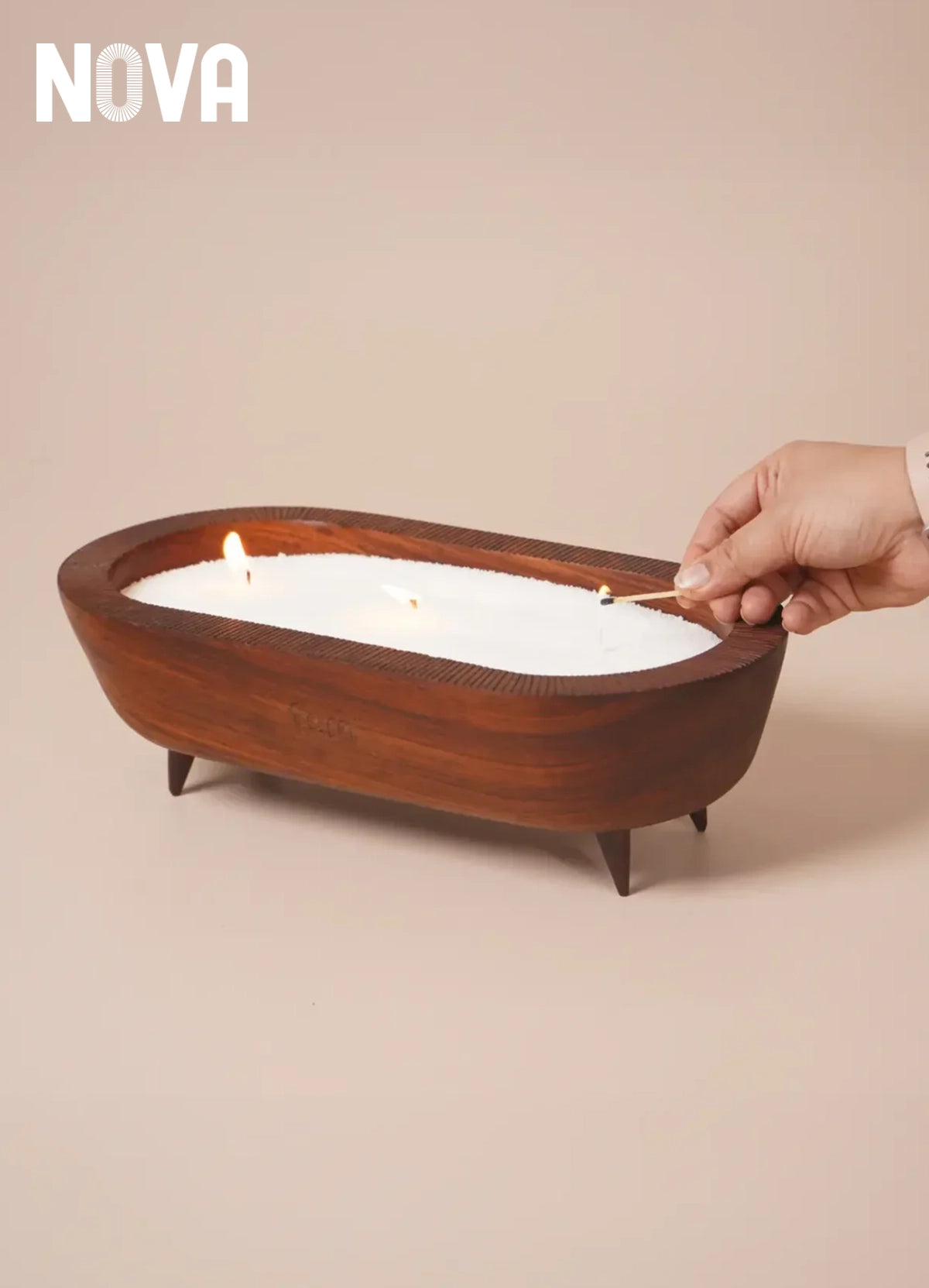 Nova - Pearled Wax Candle Bowl