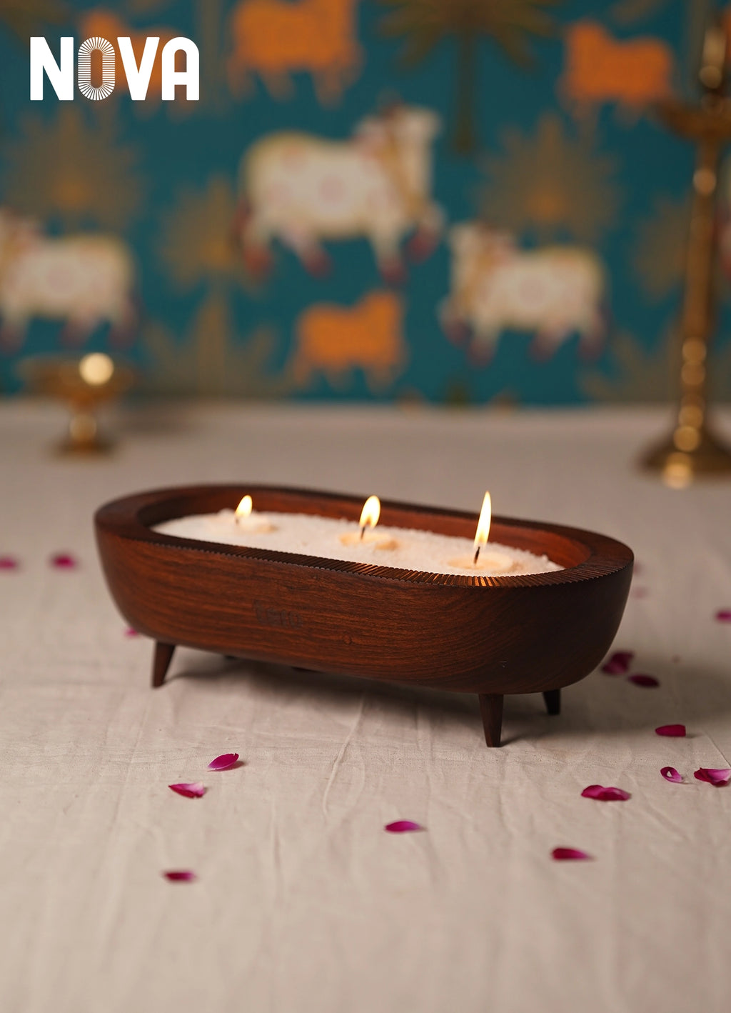 Nova - Pearled Wax Candle Bowl