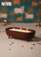 Nova - Pearled Wax Candle Bowl