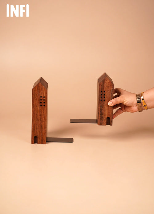 INFI – Solidwood Bookends