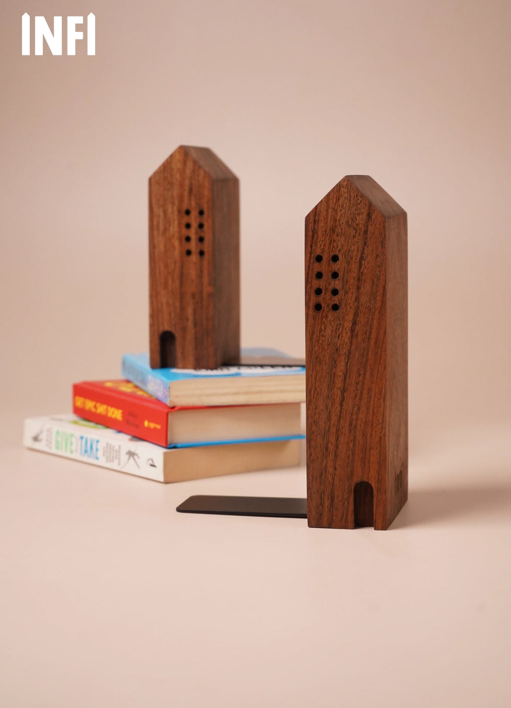 INFI – Solidwood Bookends