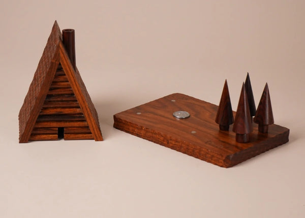 Handcrafted Stillness, in Solid Wood
