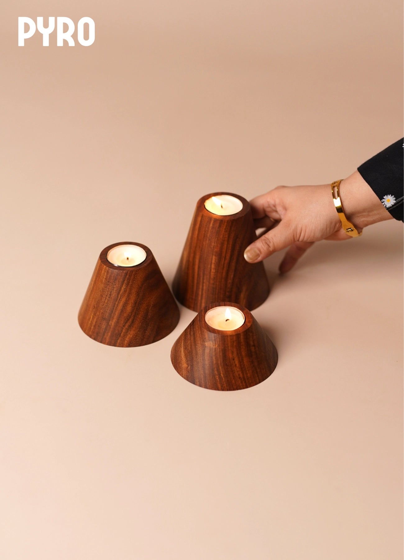 PYRO – Solidwood Tealight Holder
