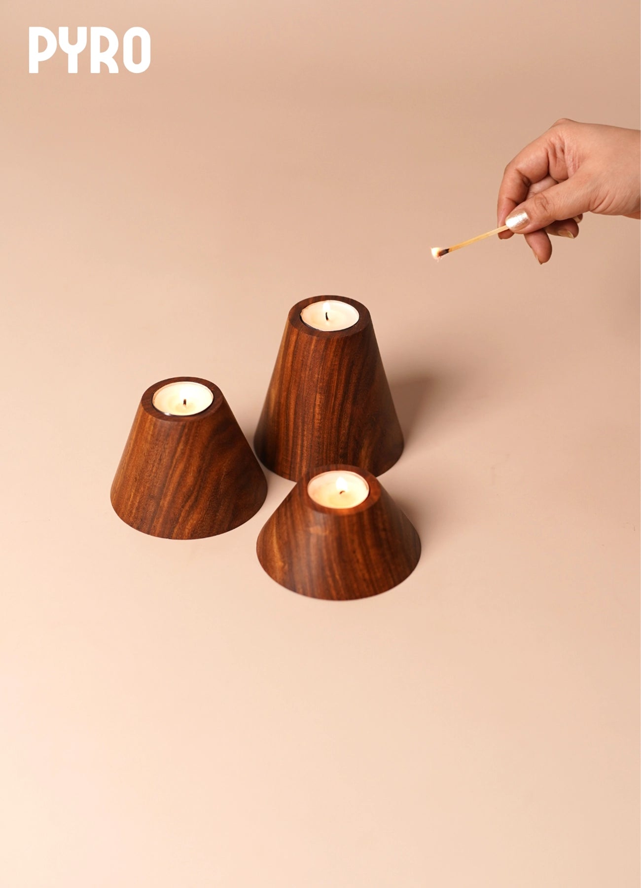 PYRO – Solidwood Tealight Holder