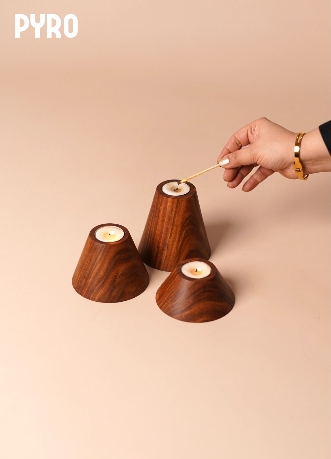 PYRO – Solidwood Tealight Holder