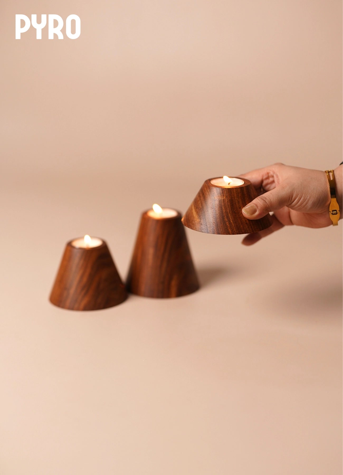 PYRO – Solidwood Tealight Holder