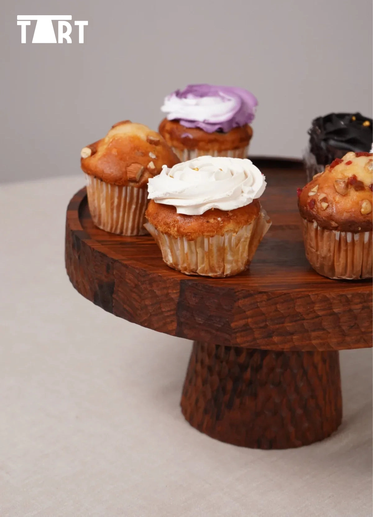 TART - Hand-Carved Cake Stand