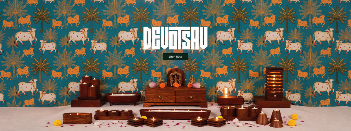 Extended background for the DEVOTSAV desktop homepage banner