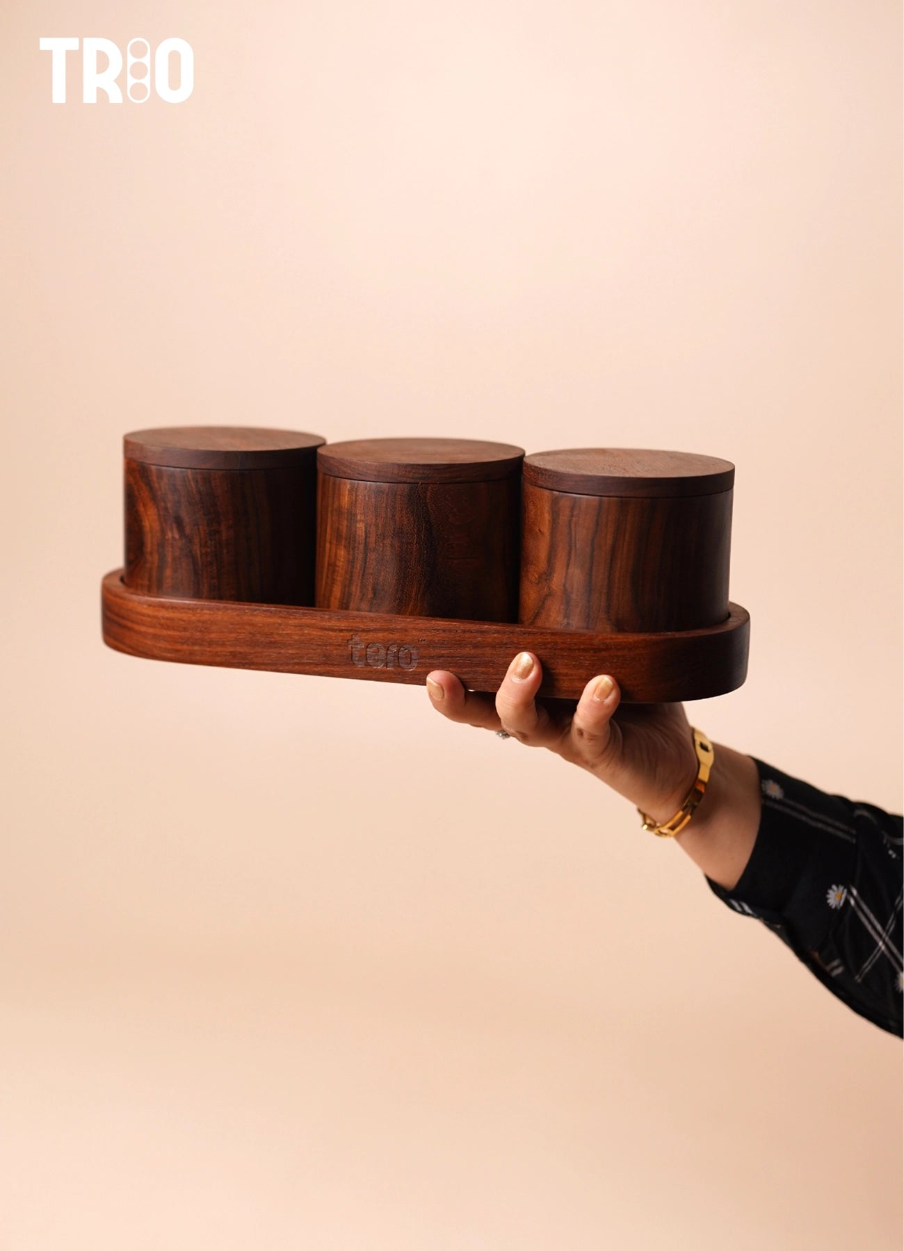 TRIO – Pearled Wax Candle Jars